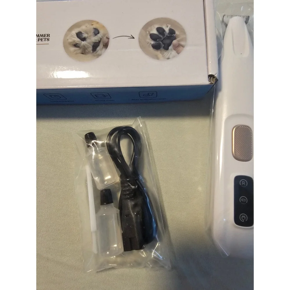 Saffory Pet Hair Trimmer Cordless Rechargeable Paw Ear Eye Grooming Clipper